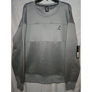 Messi Collection Mens Grey Crewneck Sweatshirt Athletic Long Sleeve XL NWT